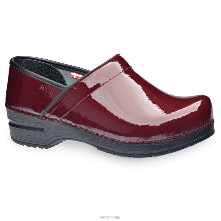 kvinner bordeaux pro. patentere Sanita sko RB0R2103